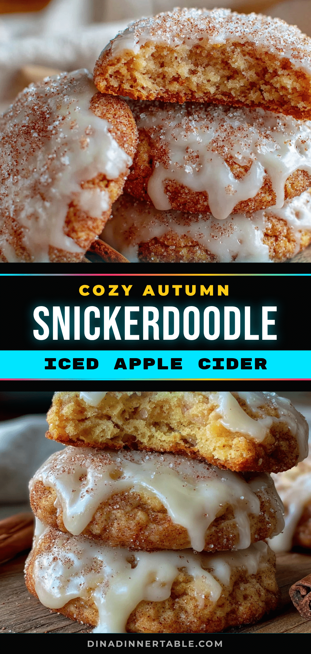 apple cider snickerdoodle cookies recipe