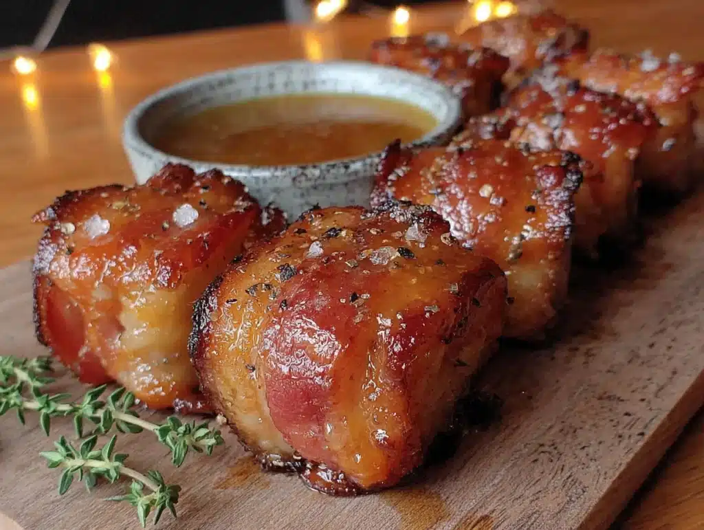 bacon-wrapped apple bites - featured image