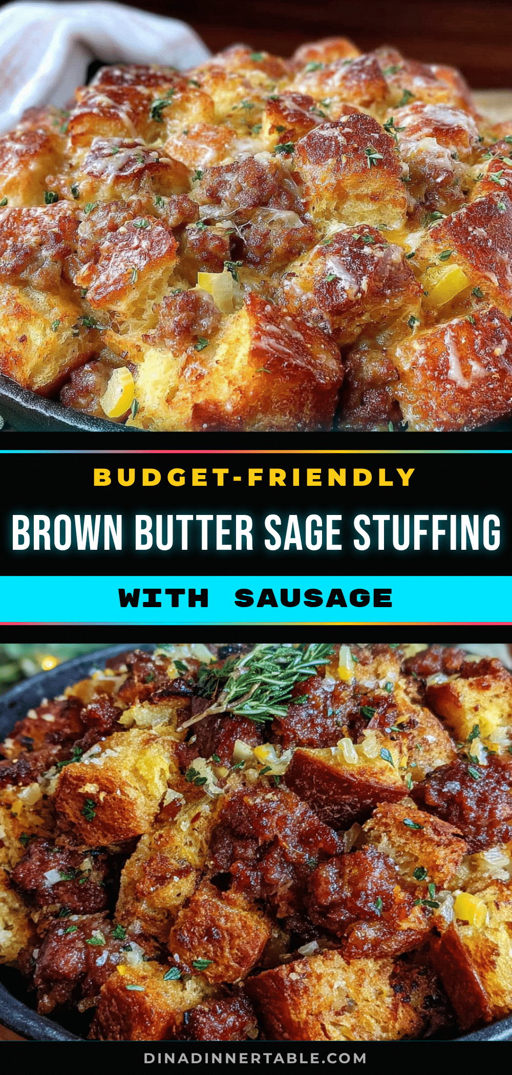 brown butter sage stuffing with sausage recipe
