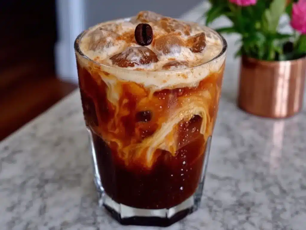 brown sugar oat milk iced espresso - featured image