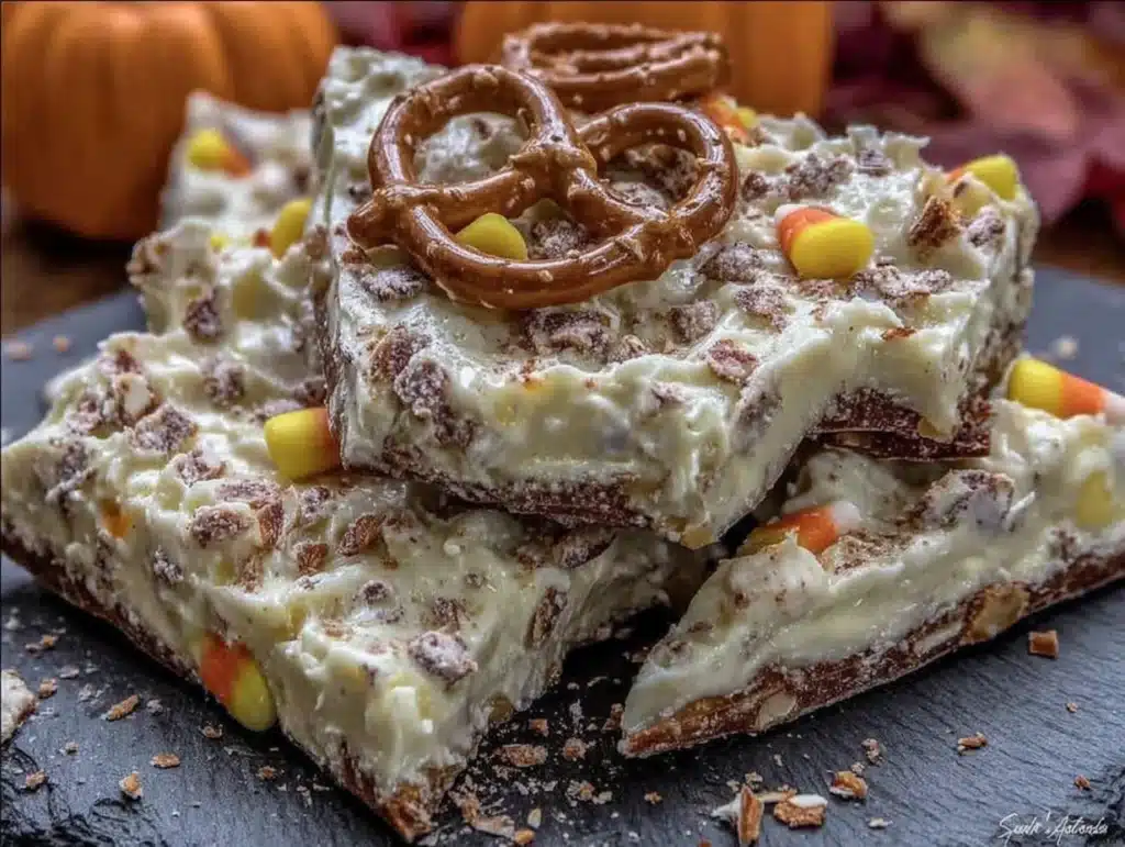 candy corn bark - featured image