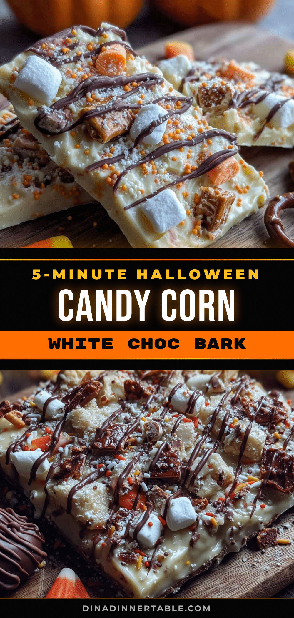 candy corn white chocolate bark recipe