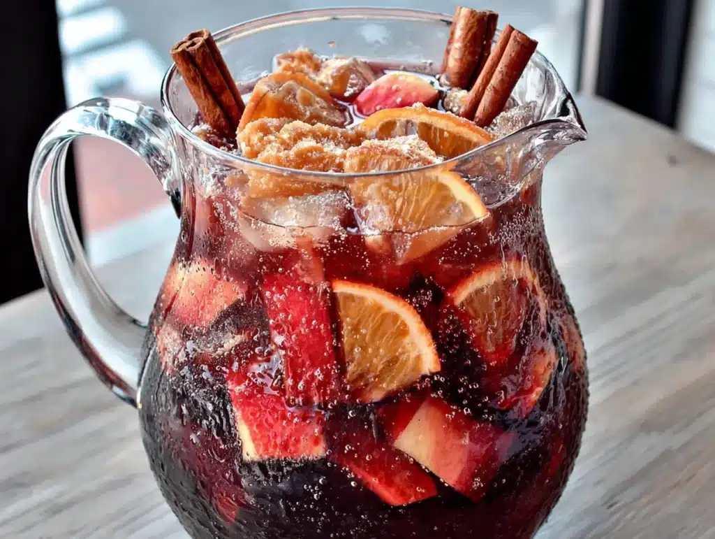 caramel apple sangria - featured image