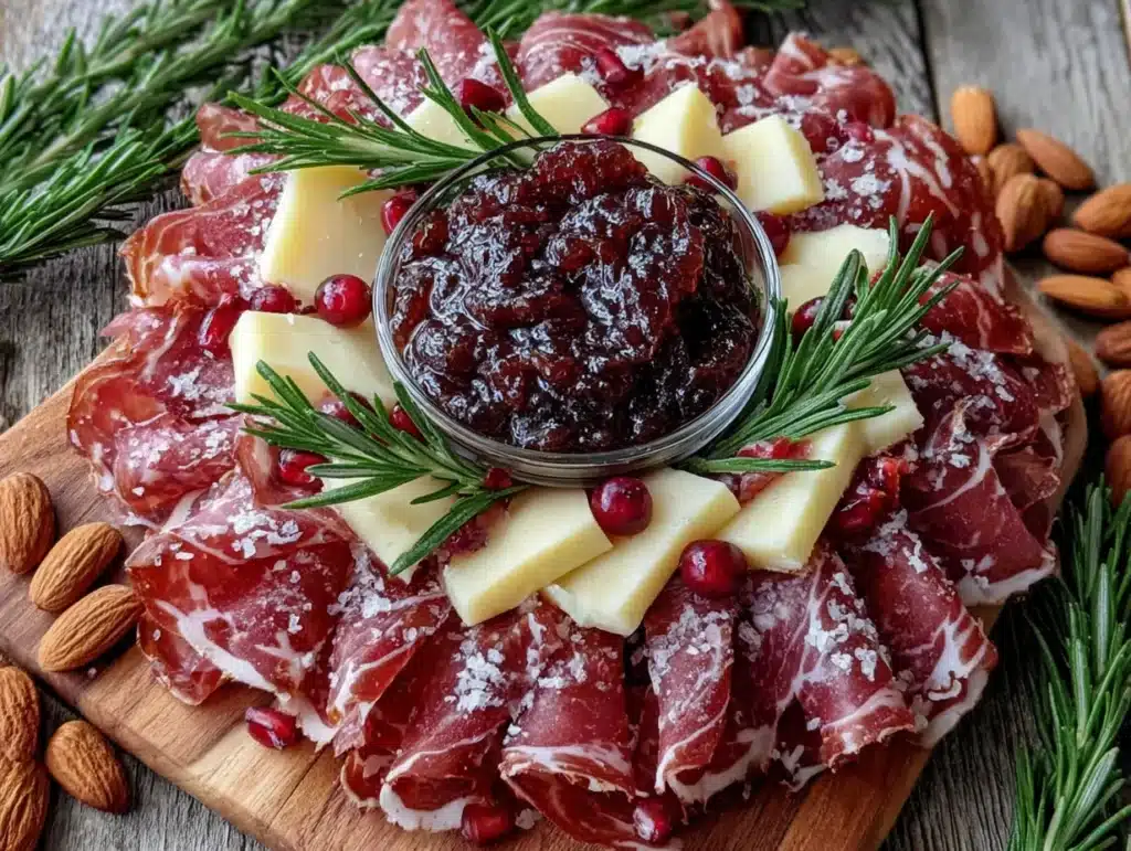Christmas Charcuterie Wreath Board - featured image
