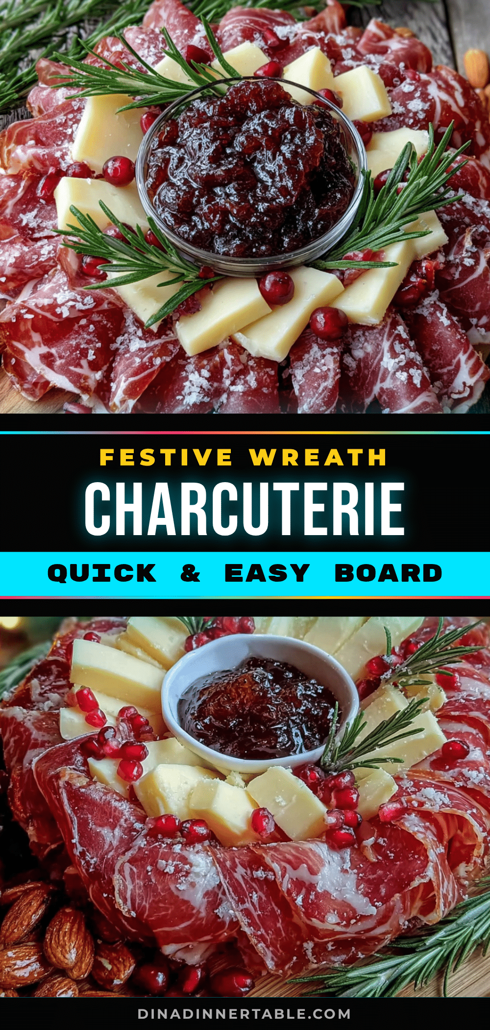 Christmas Charcuterie Wreath Board recipe