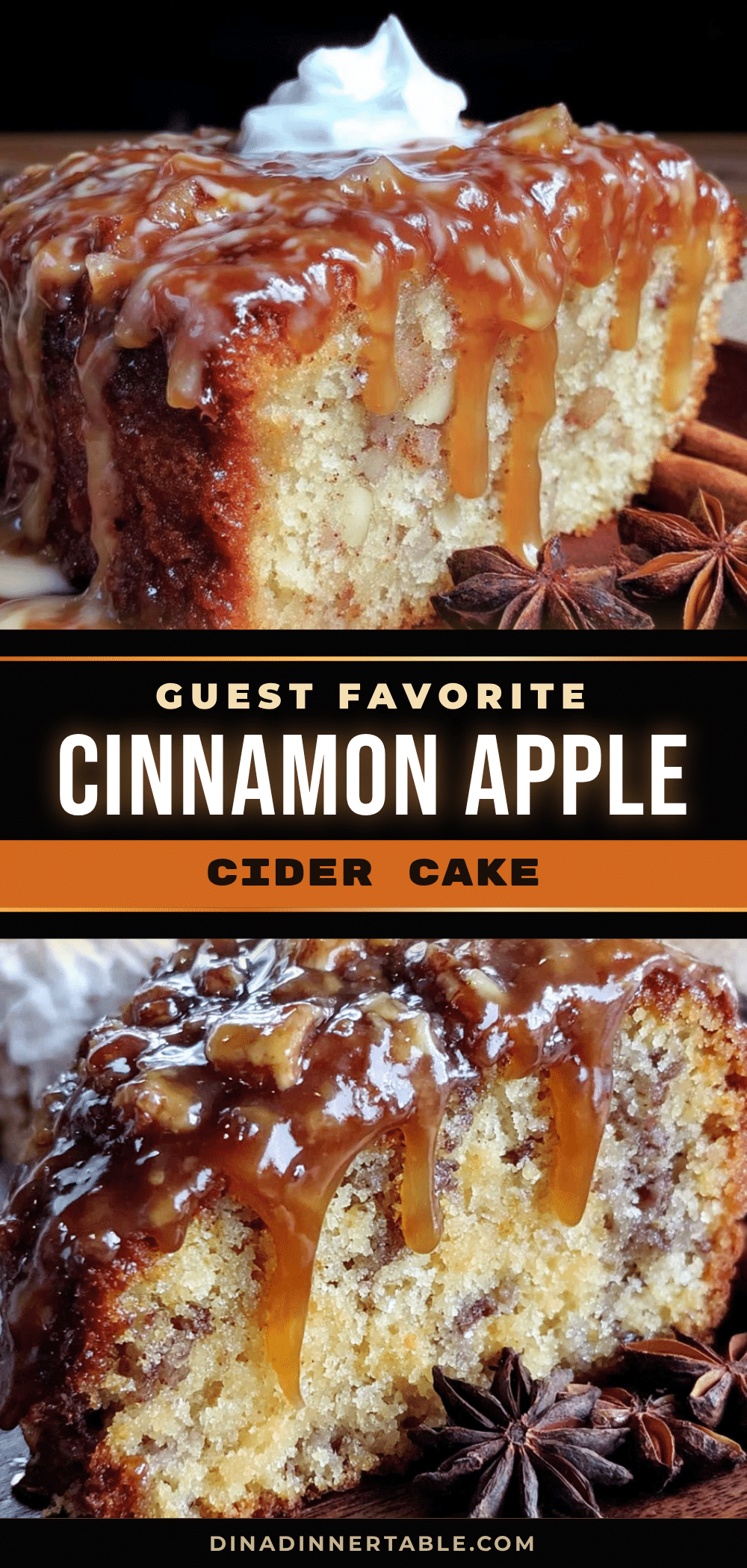 cinnamon apple cider cake recipe