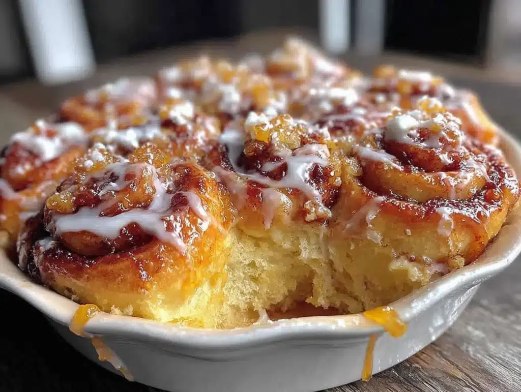 cinnamon roll casserole - featured image