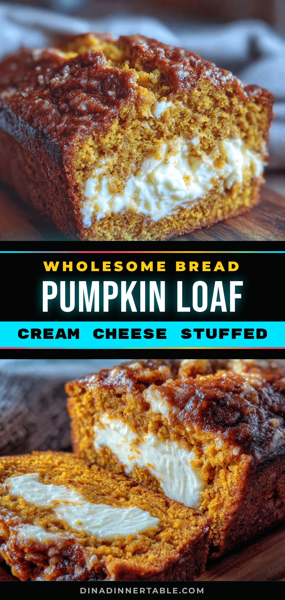 cream cheese stuffed pumpkin bread recipe