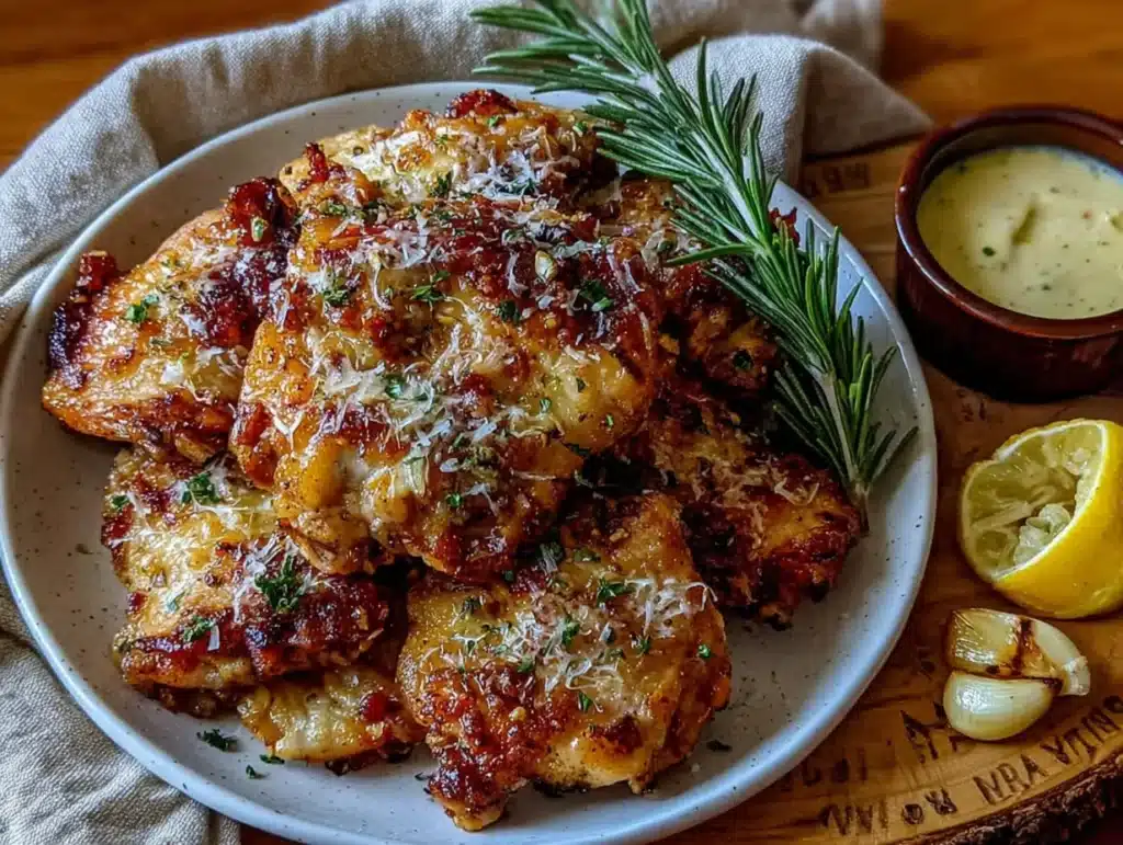crispy air fryer chicken thighs - featured image