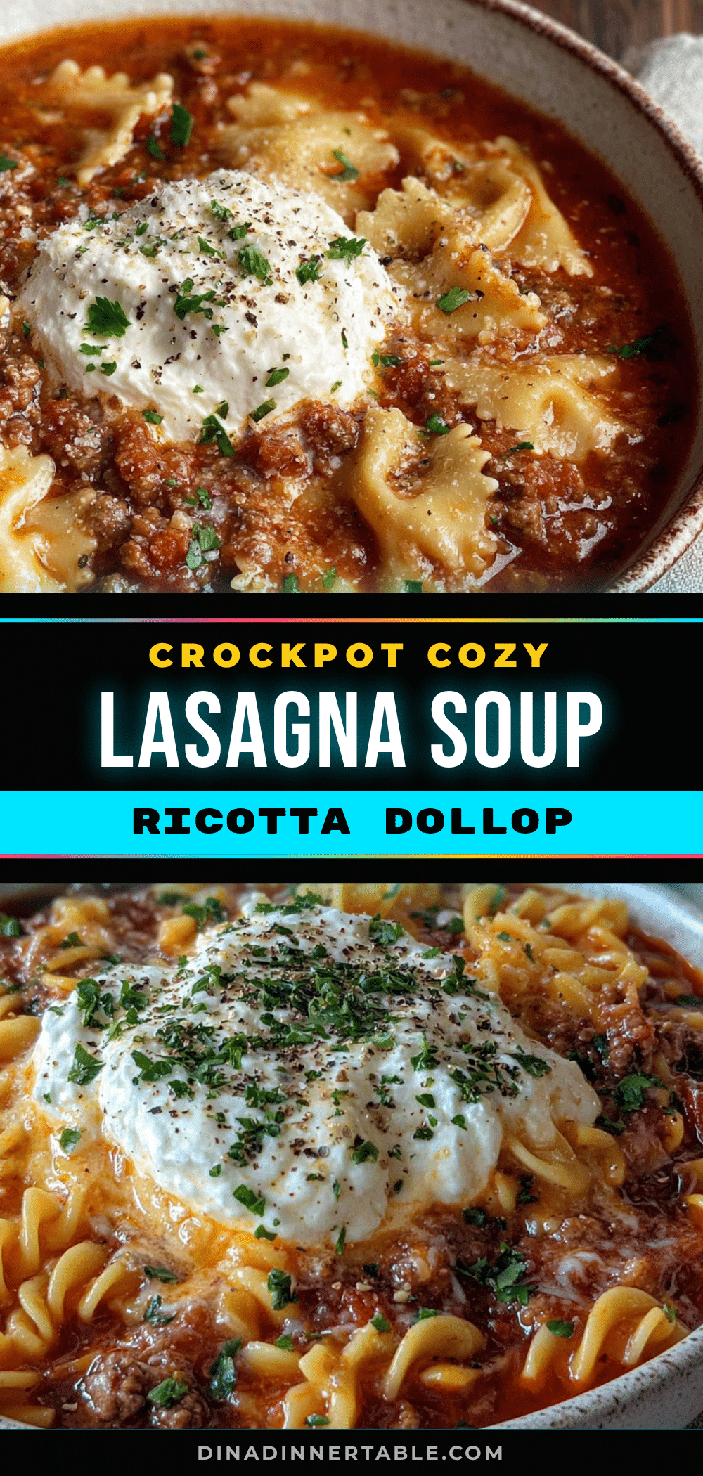crockpot lasagna soup recipe