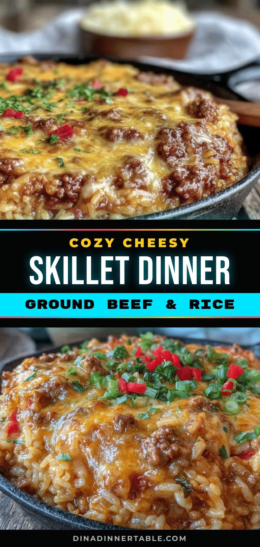 easy cheesy ground beef and rice skillet recipe