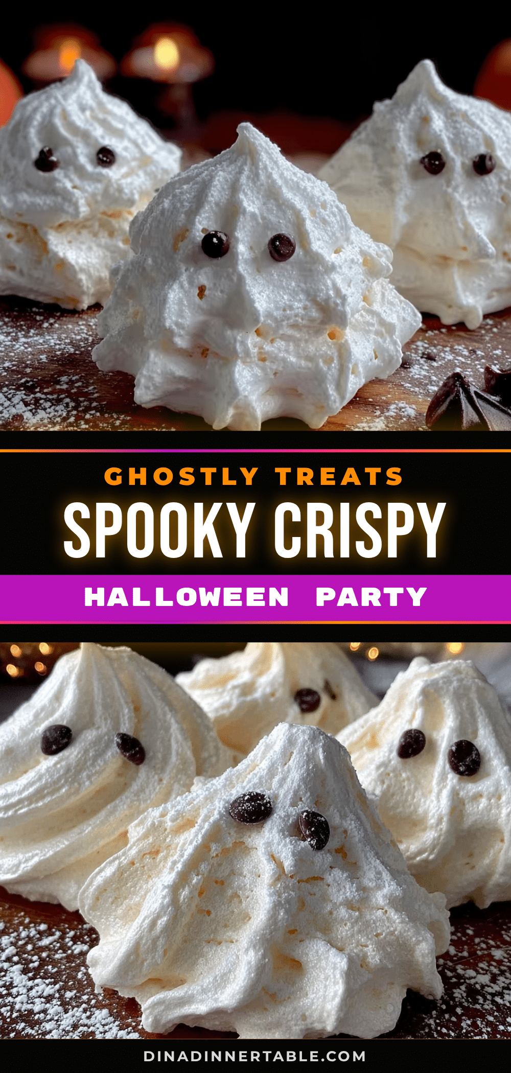 easy crispy ghost meringue cookies recipe