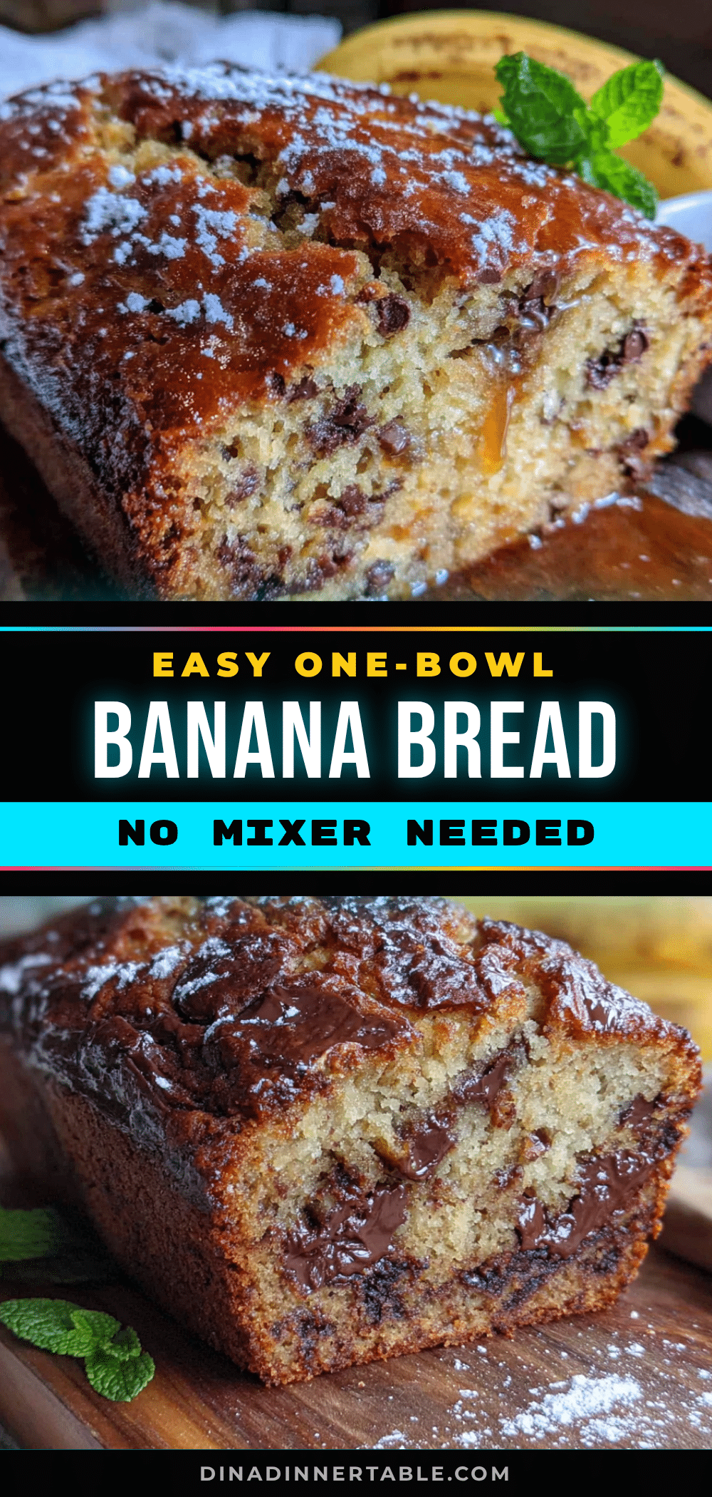 easy one-bowl banana bread recipe