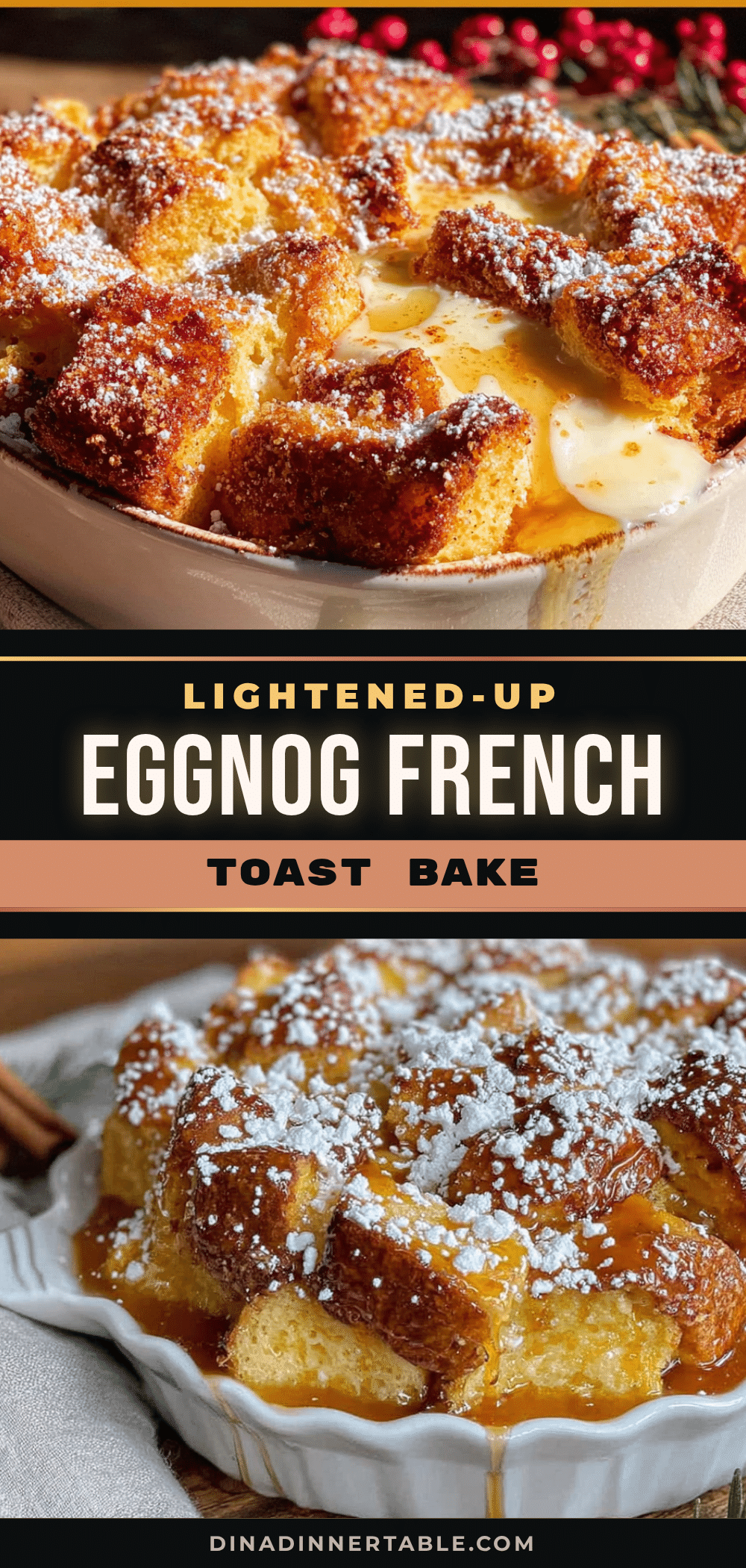 eggnog french toast bake recipe
