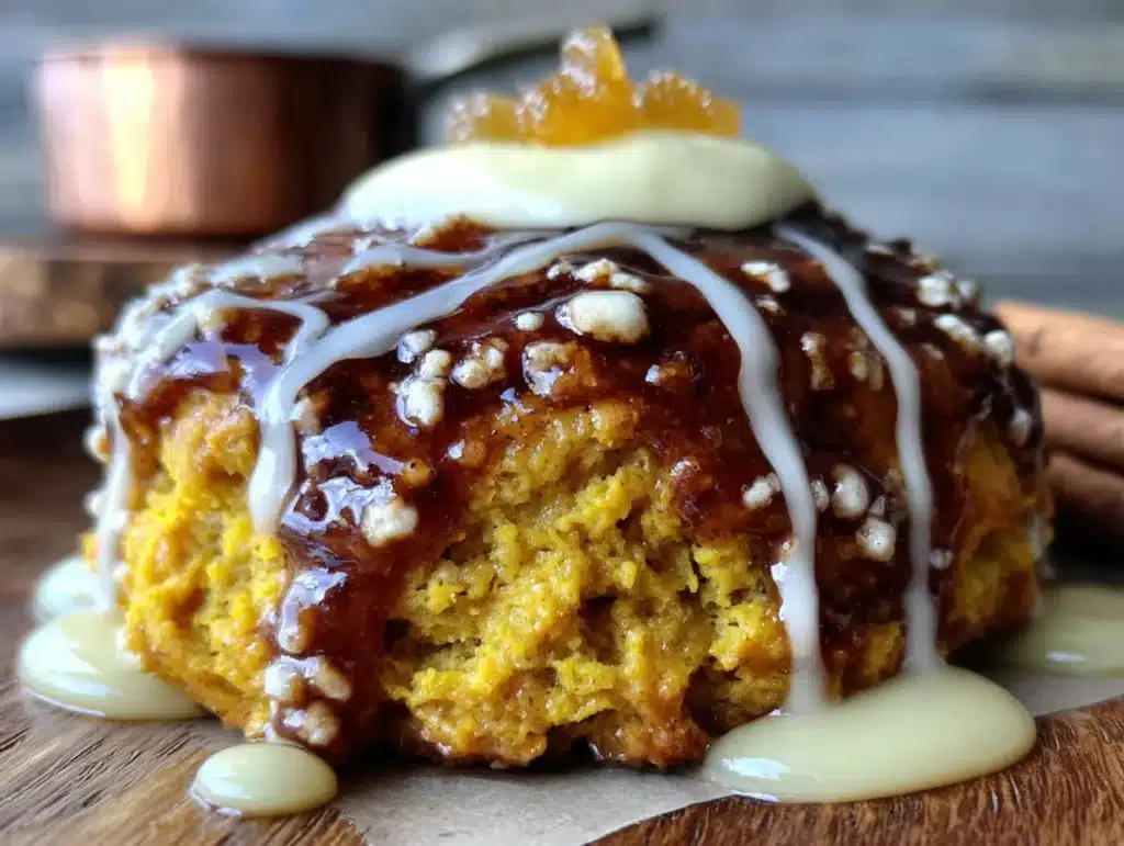 flaky maple pumpkin scones with brown butter glaze - featured image