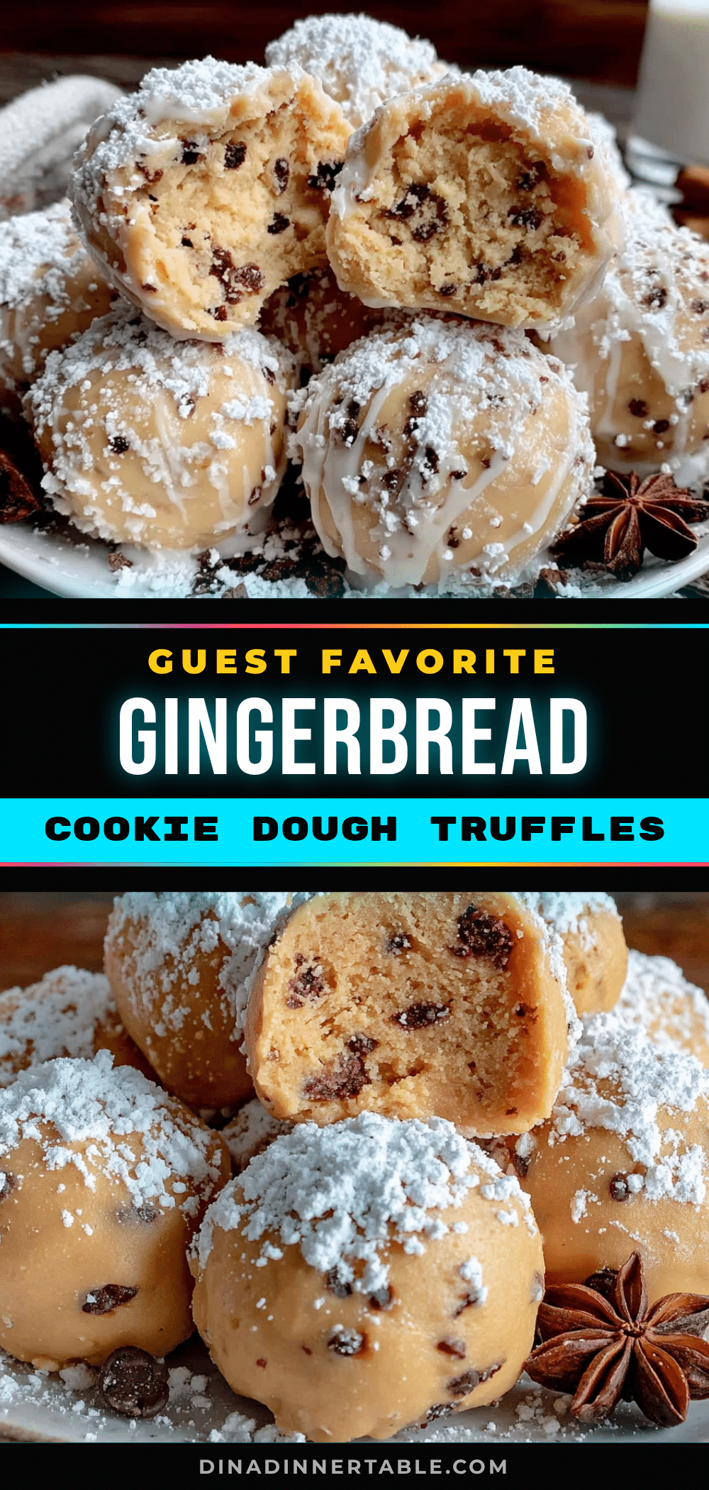 gingerbread cookie dough truffles recipe