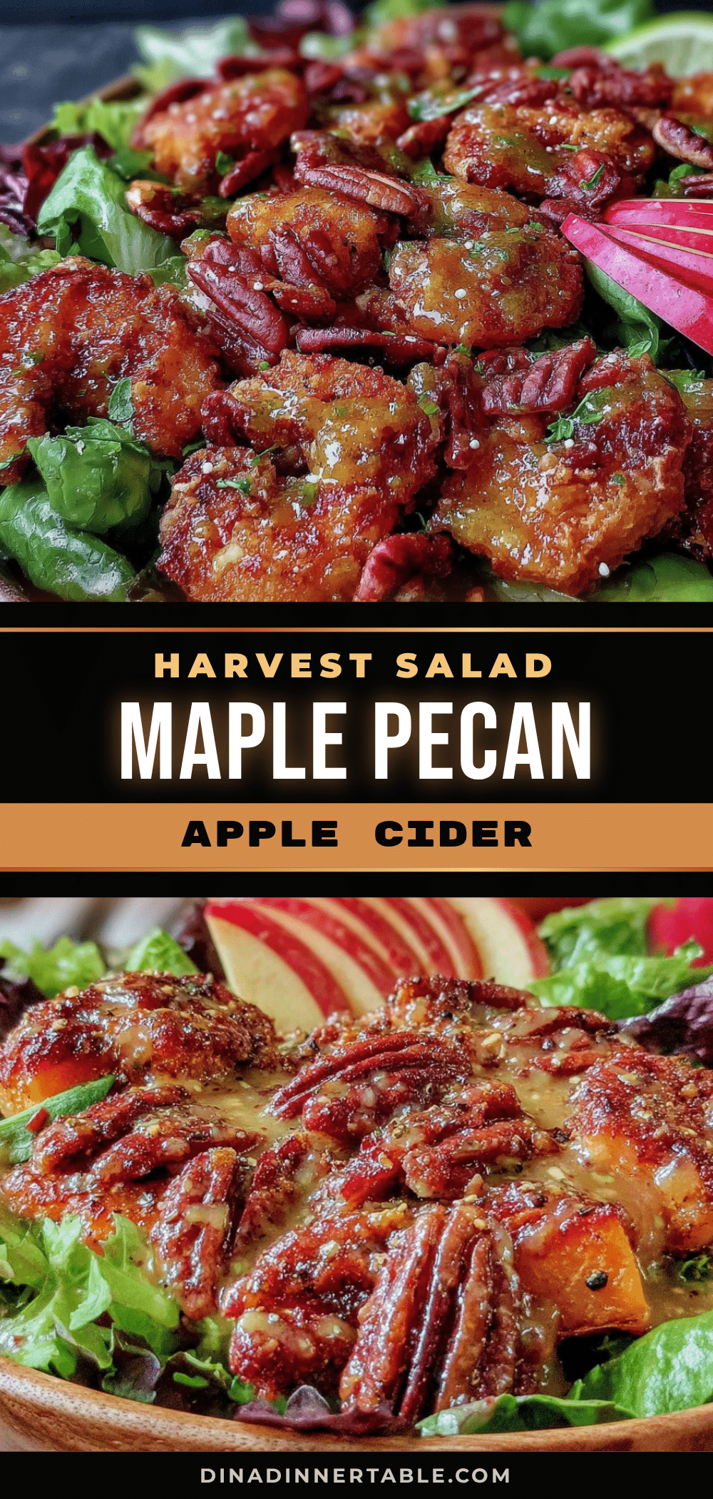 harvest salad with maple pecan recipe