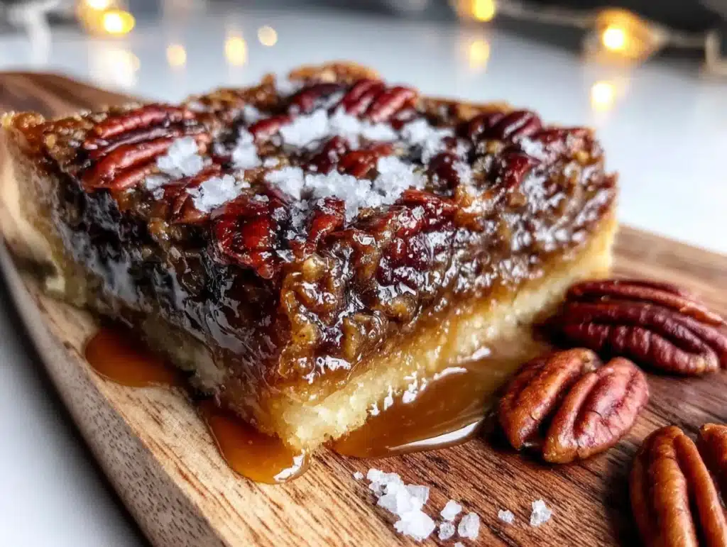 kid-approved maple bourbon pecan pie bars - featured image