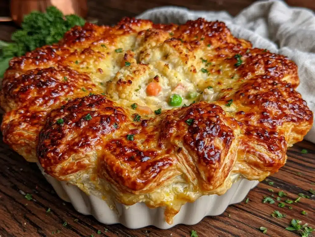 leftover turkey pot pie - featured image