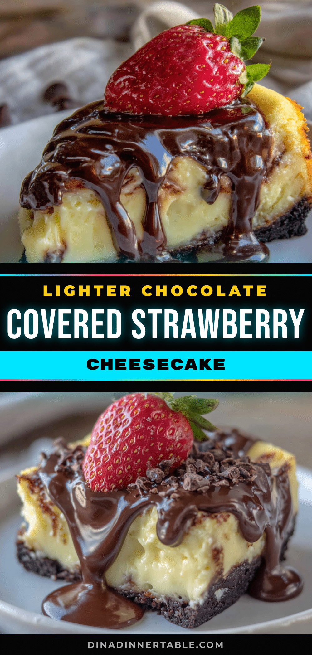 lighter chocolate covered strawberry cheesecake recipe