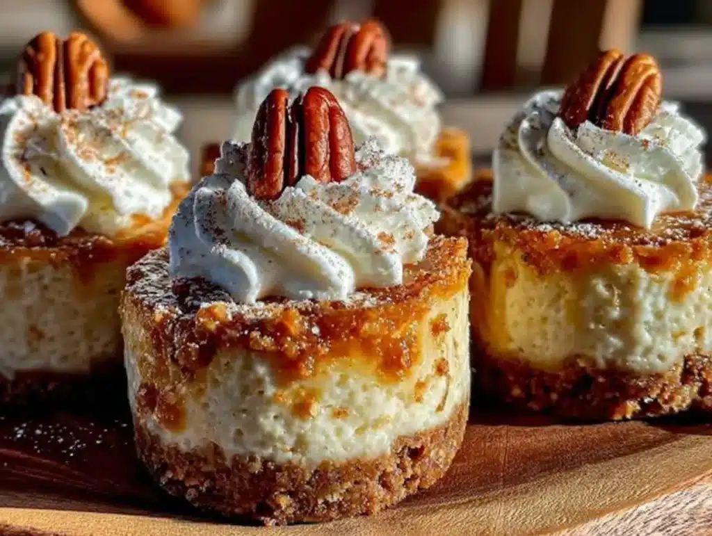 mini pumpkin cheesecake bites - featured image