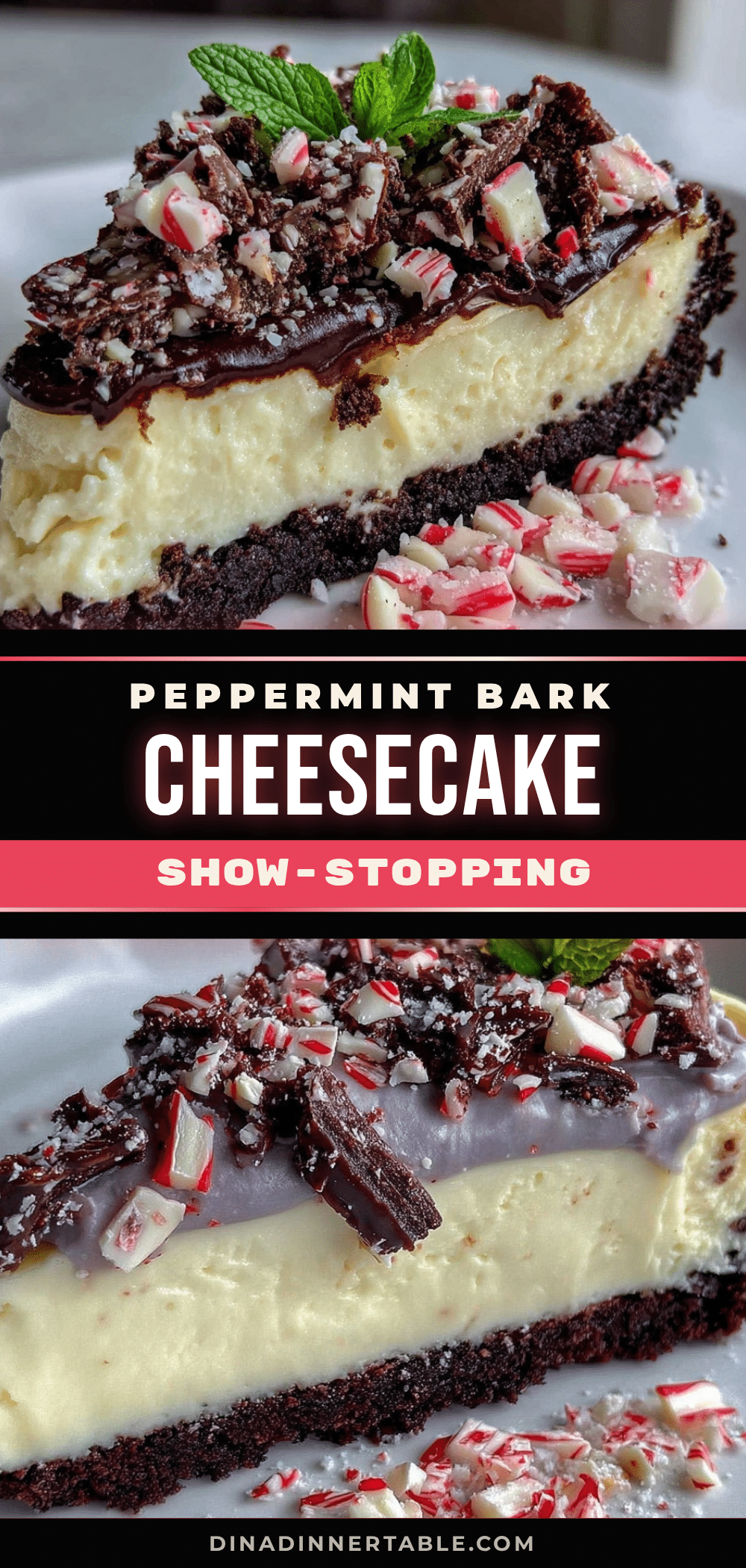 peppermint bark cheesecake recipe
