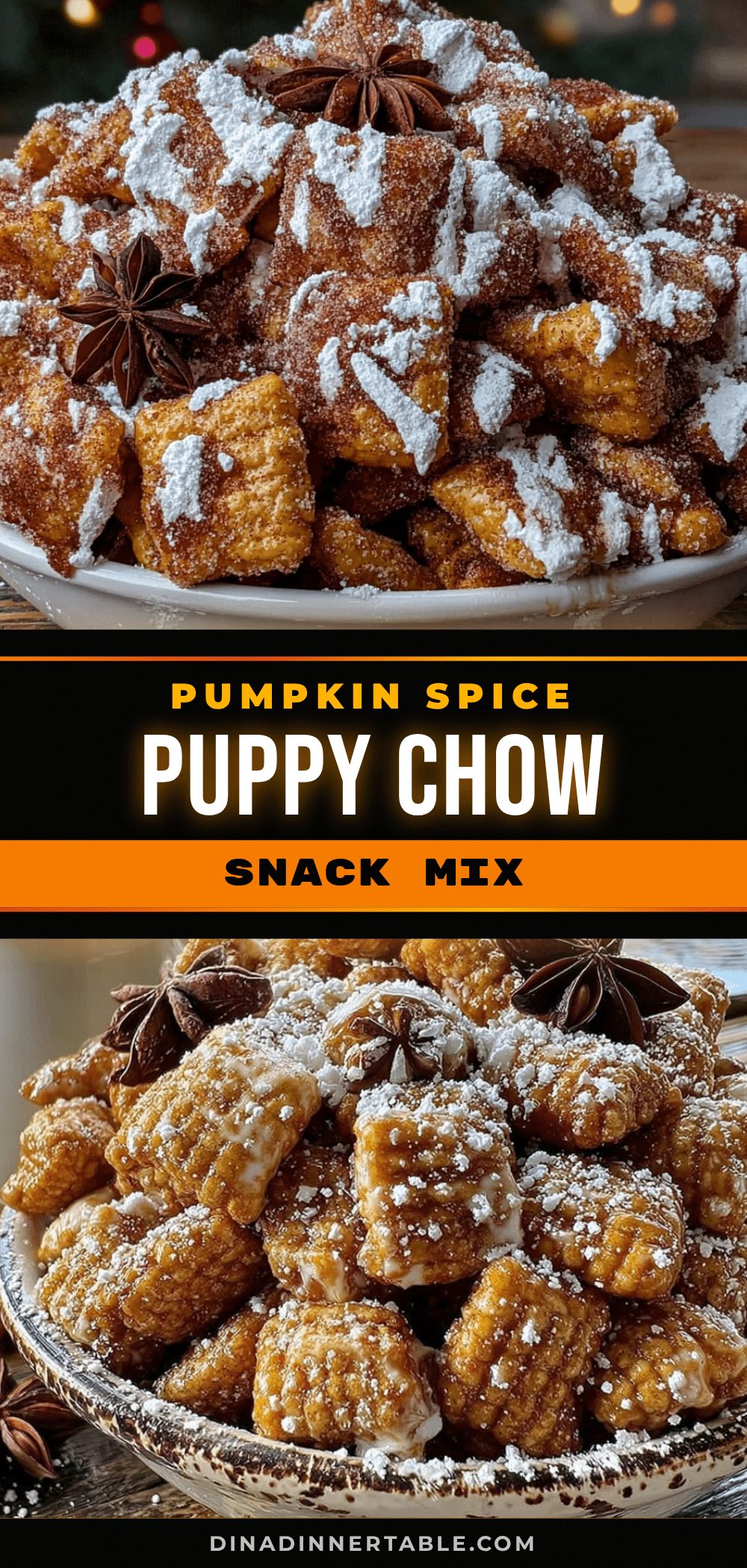 pumpkin spice puppy chow recipe