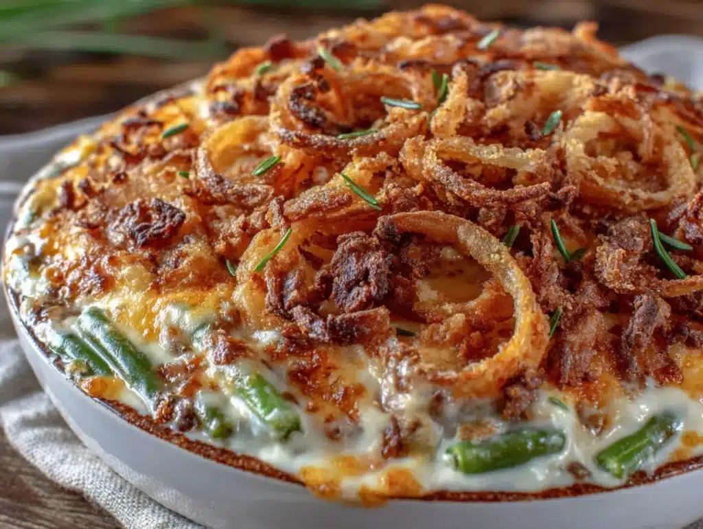 quick green bean casserole - featured image