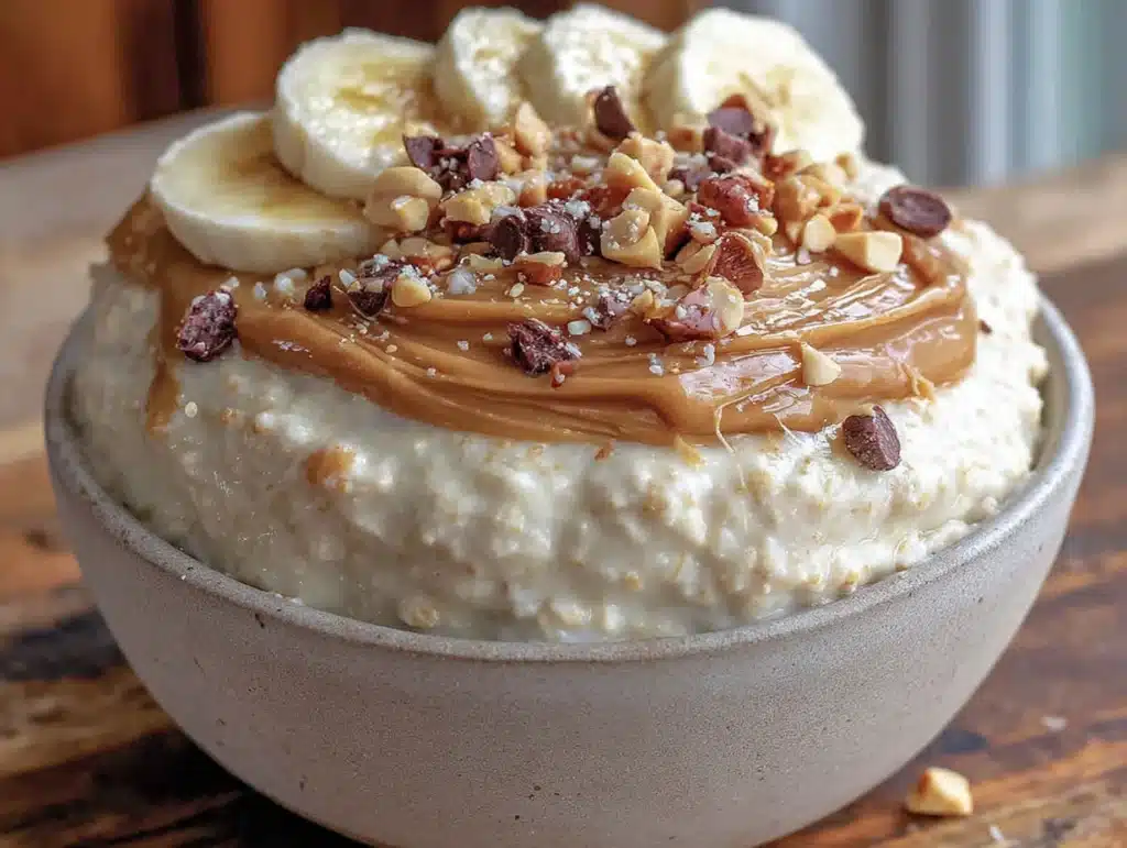 quick overnight peanut butter protein oats - featured image