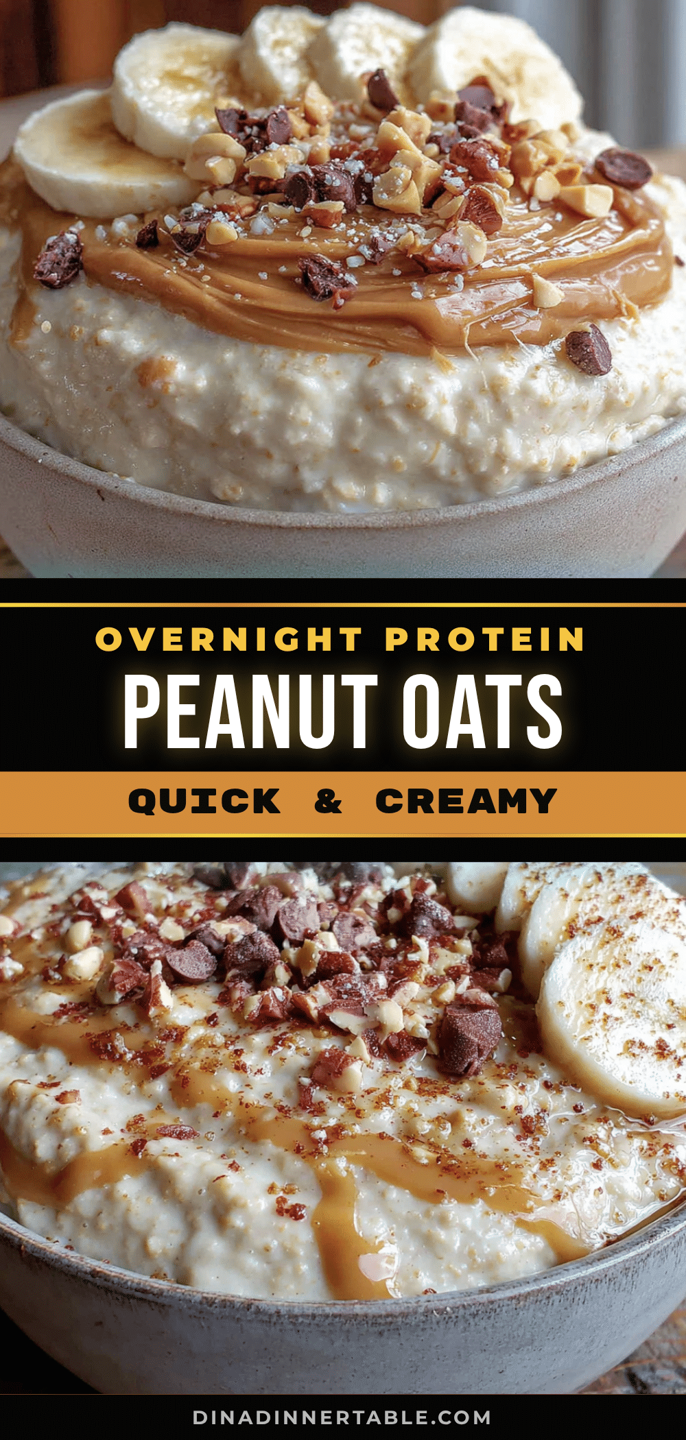 quick overnight peanut butter protein oats recipe