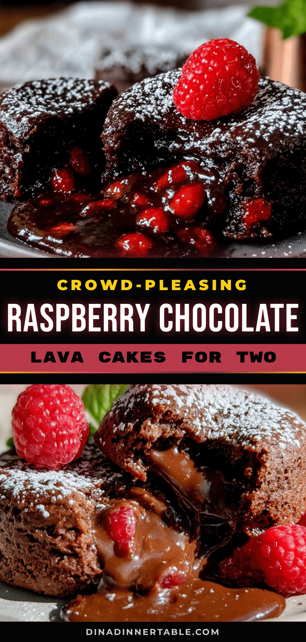 raspberry chocolate lava cakes recipe