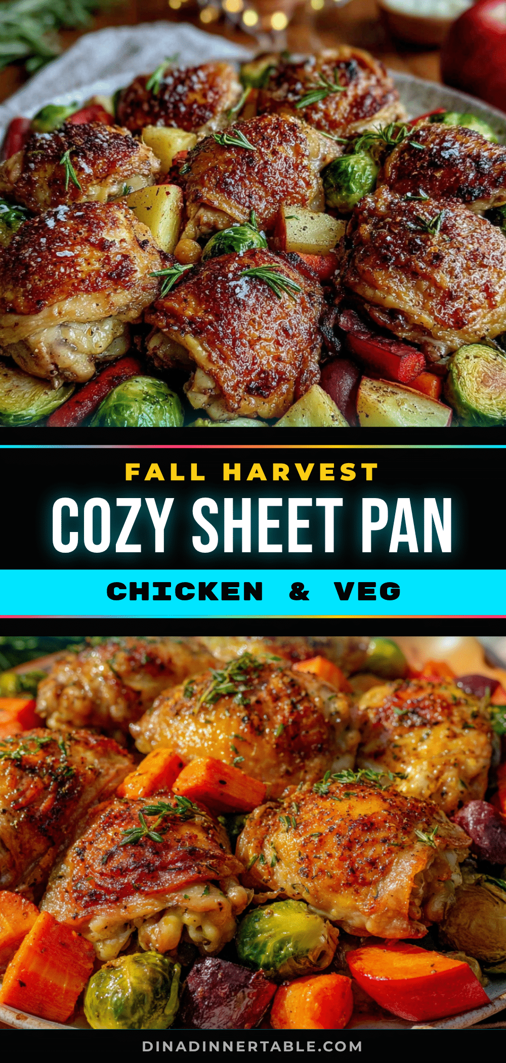 sheet pan chicken and vegetables fall recipe