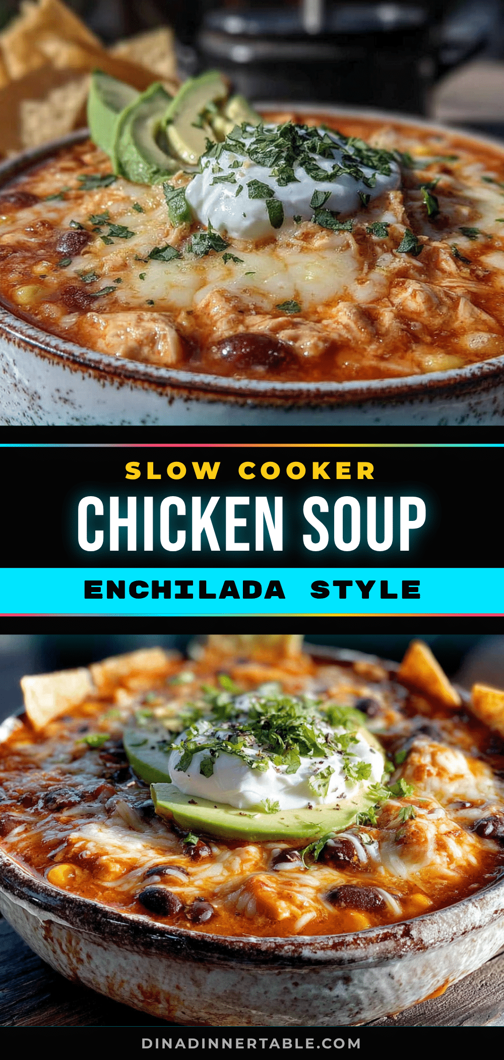slow cooker chicken enchilada soup recipe