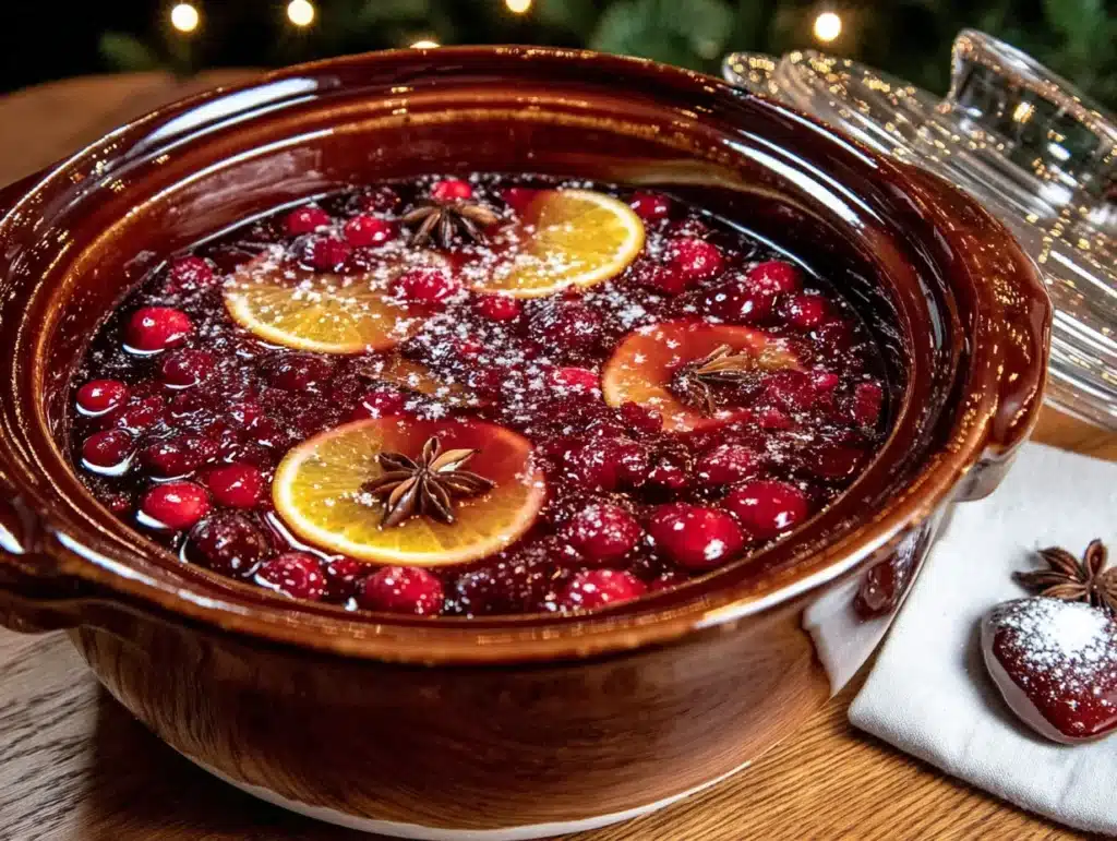 slow cooker christmas wassail punch - featured image