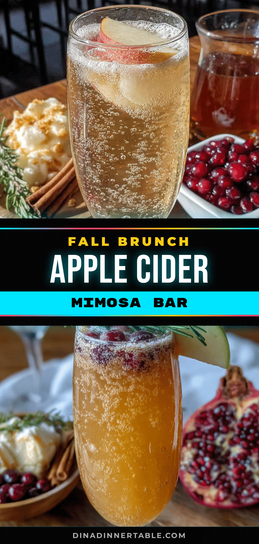 sparkling apple cider mimosa bar recipe