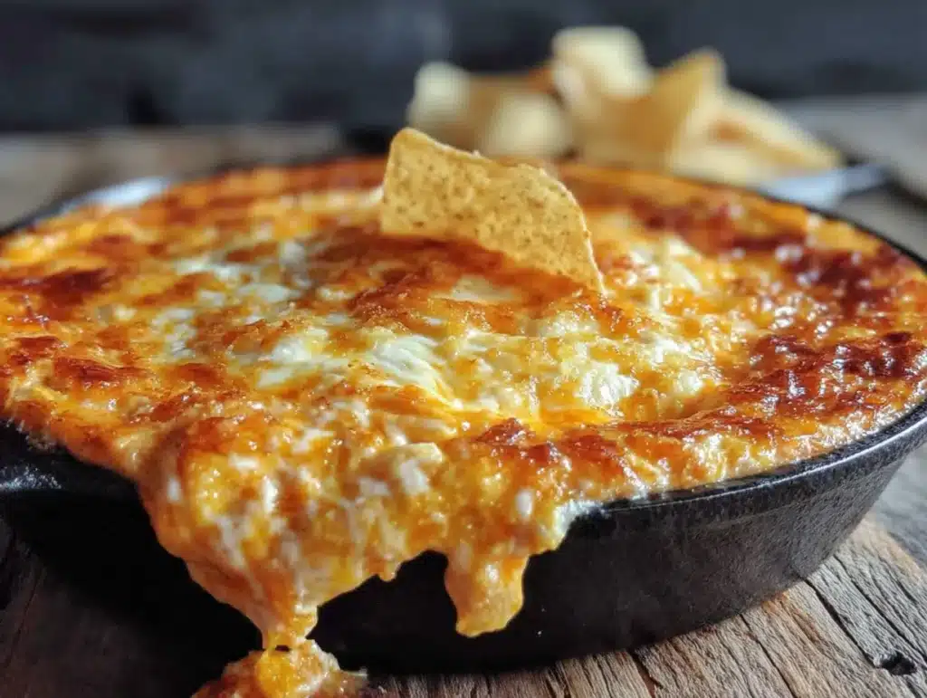 spider web buffalo chicken dip - featured image