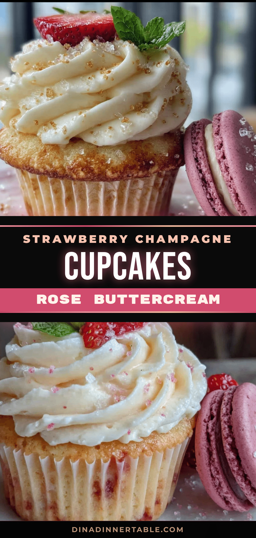 strawberry champagne cupcakes recipe