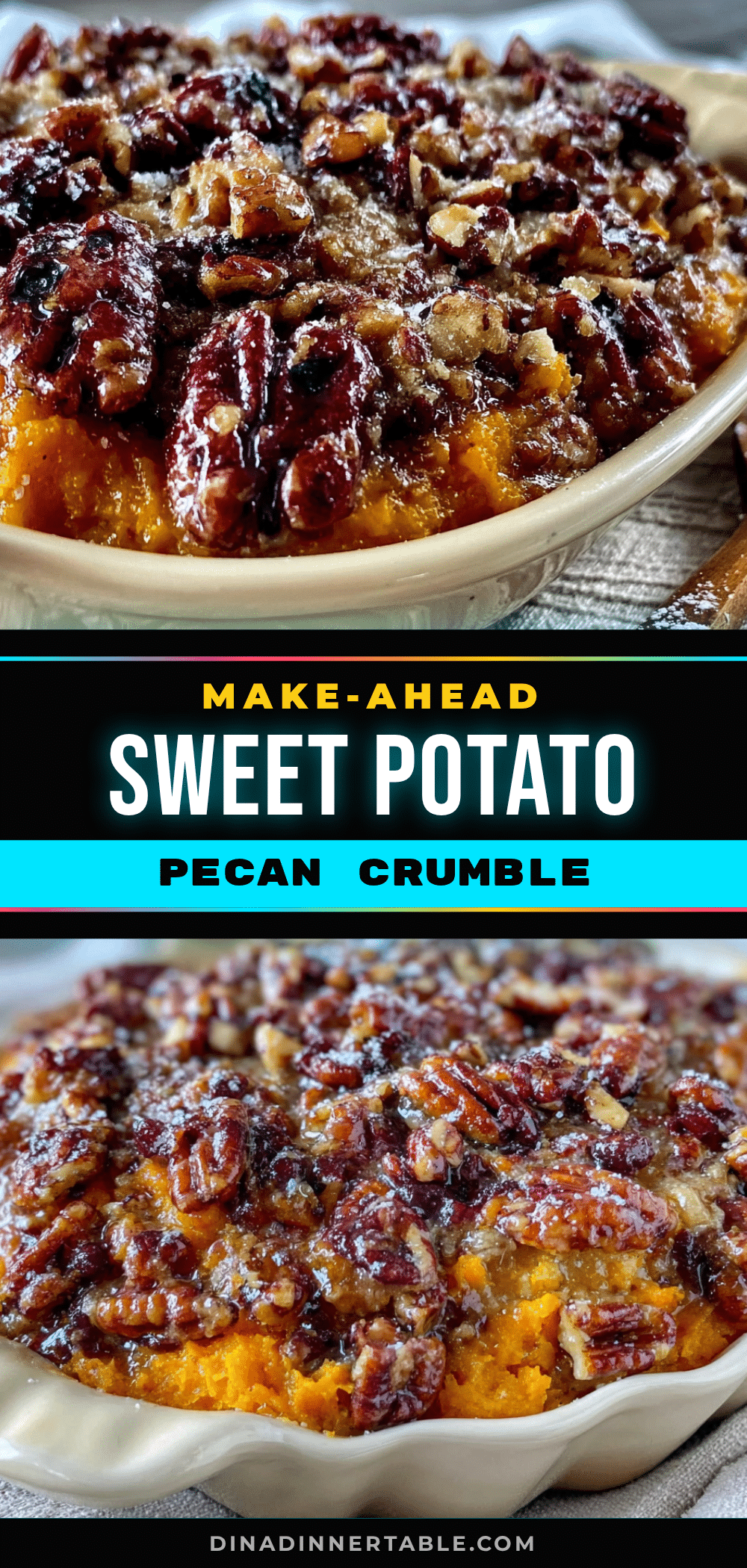 sweet potato casserole with pecan crumble recipe