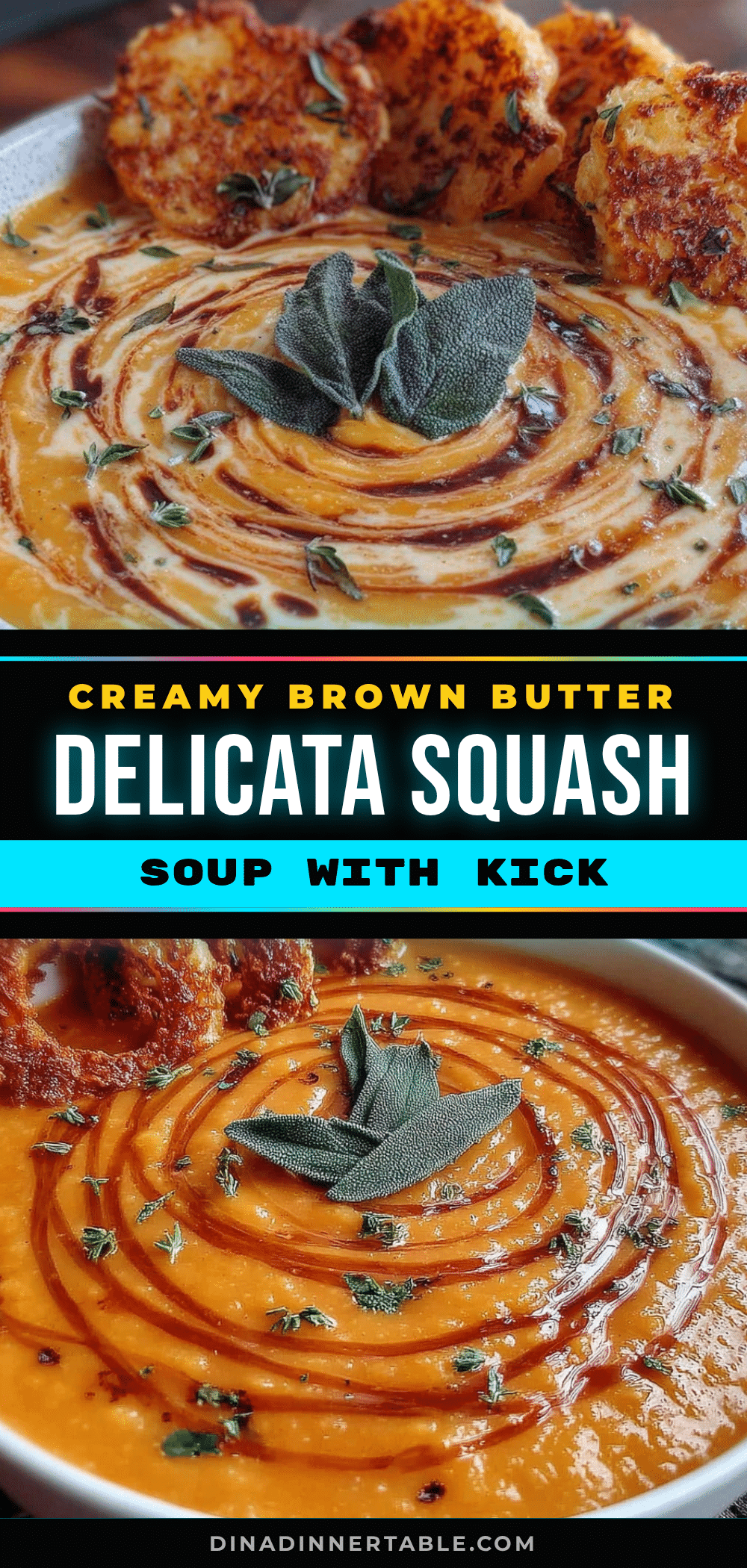brown butter delicata squash soup recipe