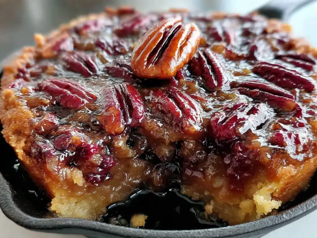 budget-friendly brown butter pecan pie cobbler - featured image