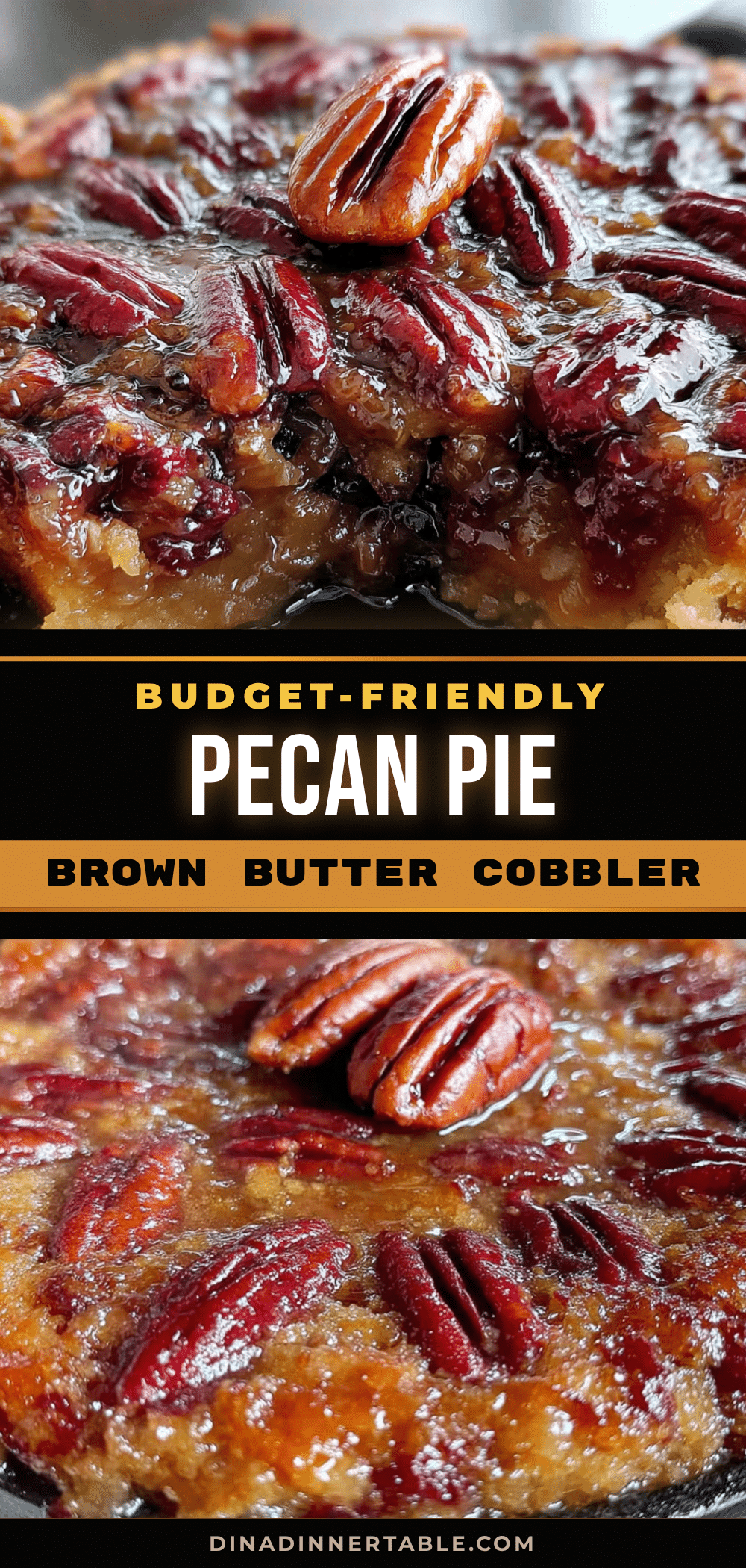 budget-friendly brown butter pecan pie cobbler recipe