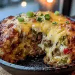 cheesy ground beef and rice skillet - featured image