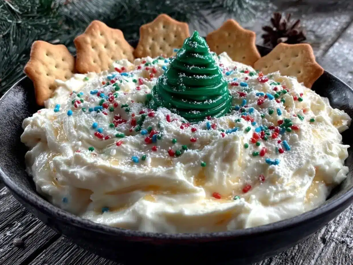 christmas tree cake dip preparation steps