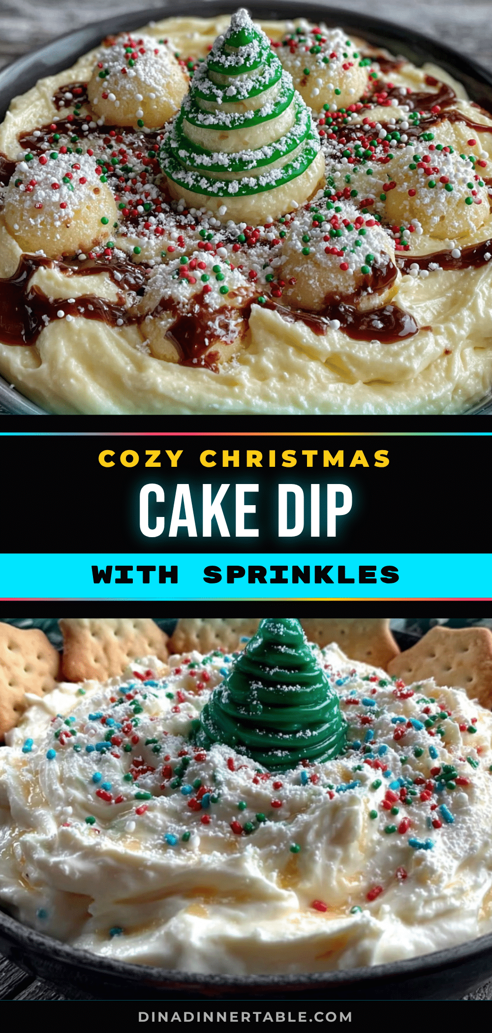 christmas tree cake dip recipe