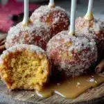 cinnamon sugar pumpkin cake pops - featured image