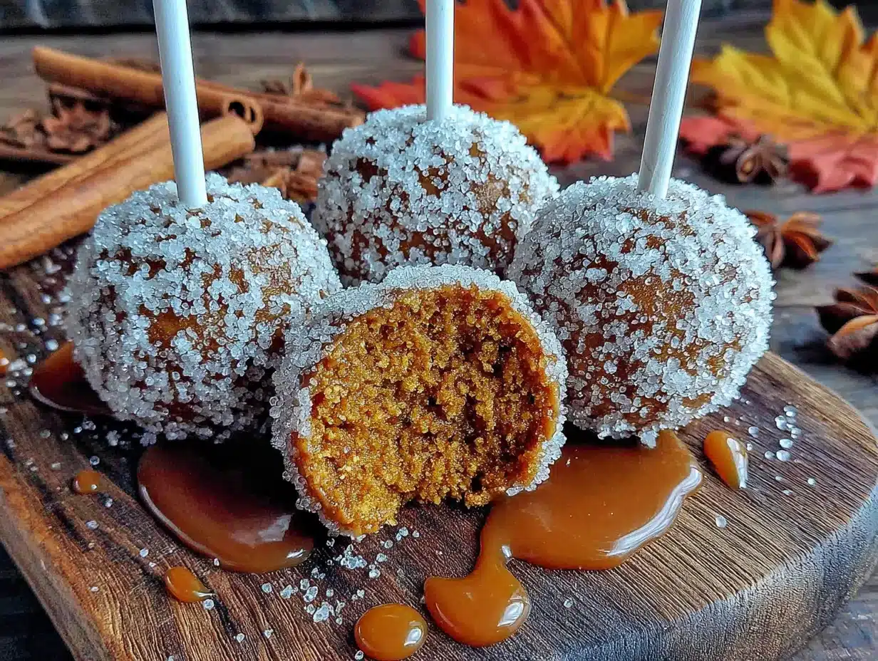 cinnamon sugar pumpkin cake pops preparation steps