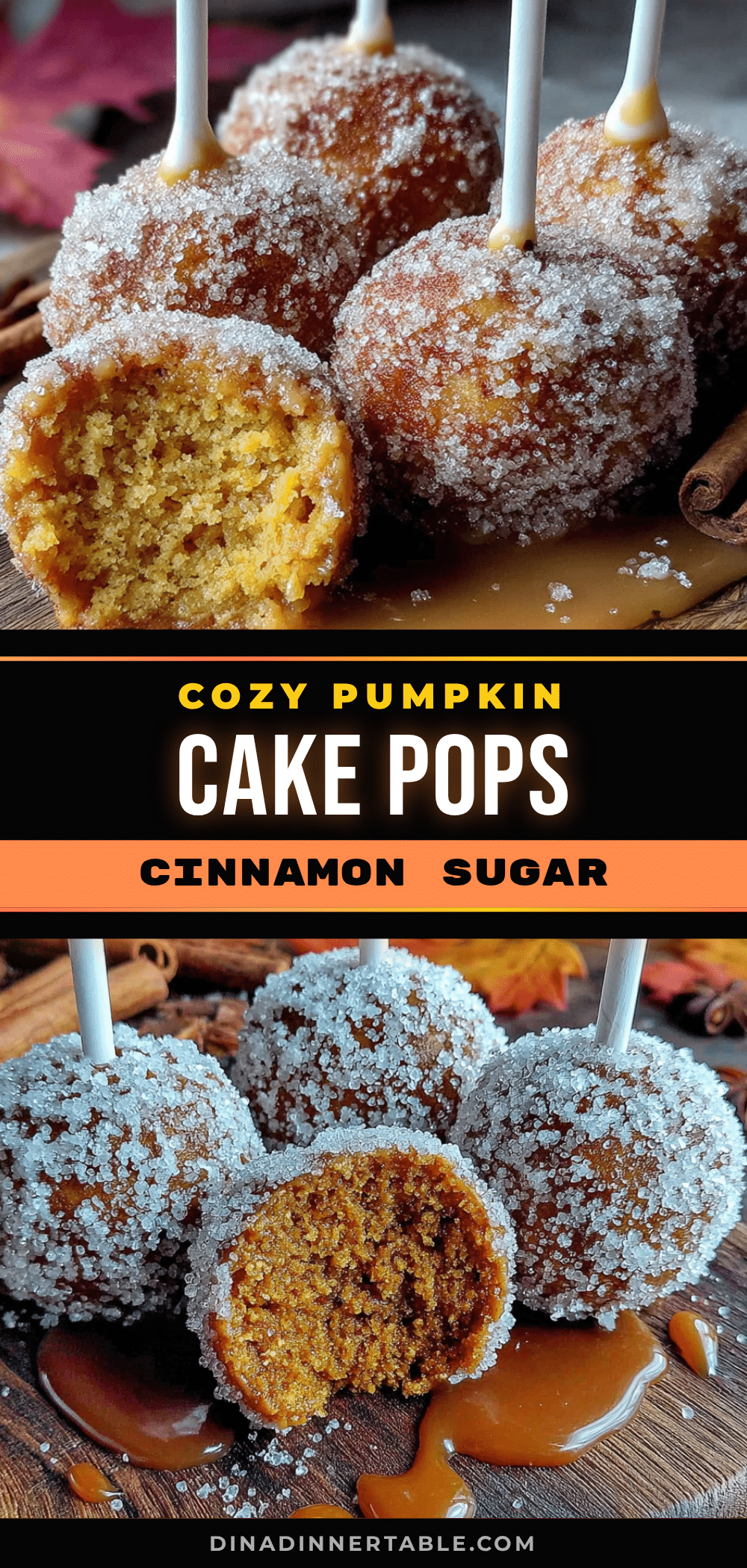cinnamon sugar pumpkin cake pops recipe