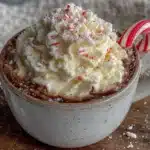 cozy crockpot peppermint hot cocoa - featured image