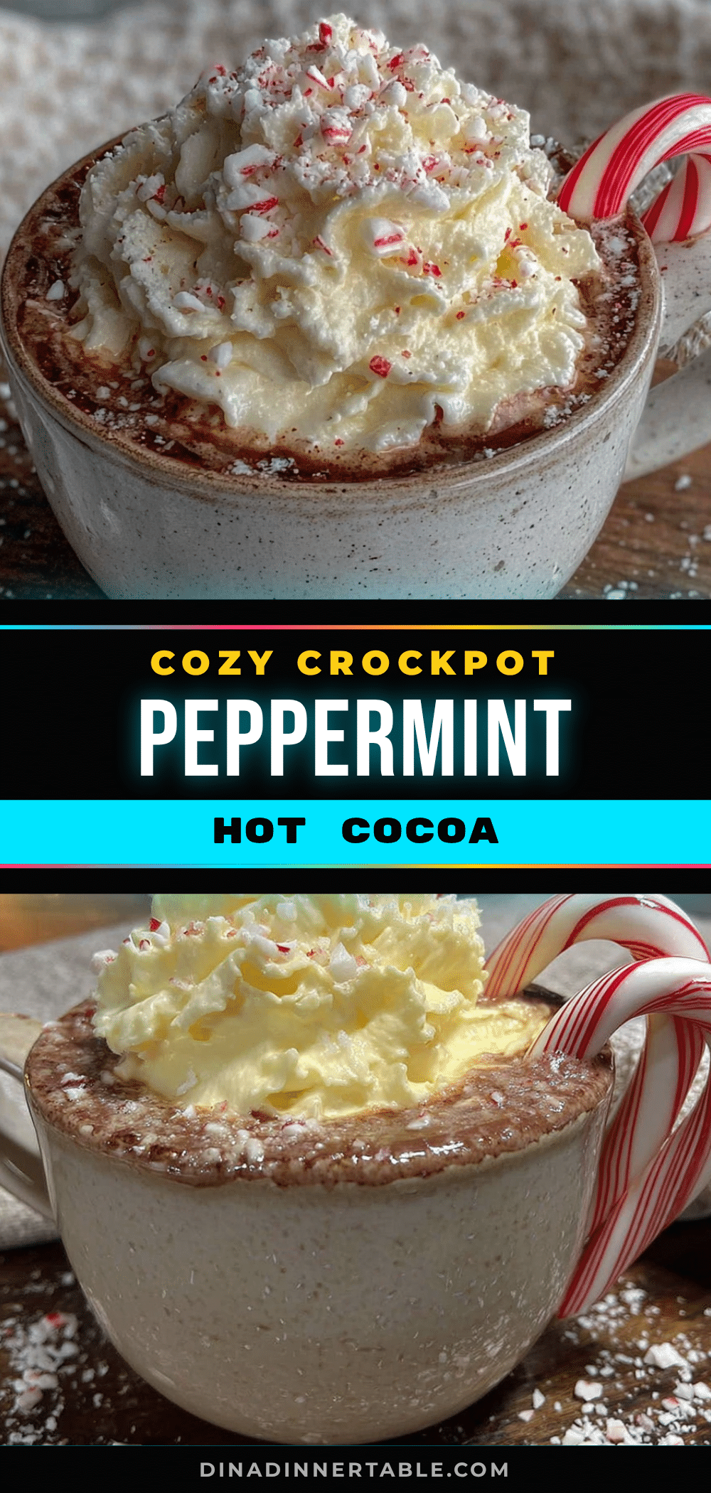 cozy crockpot peppermint hot cocoa recipe