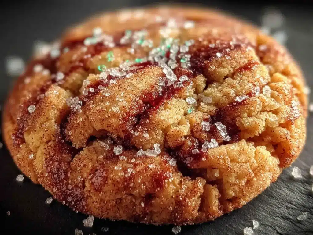 cozy eggnog snickerdoodle cookies - featured image